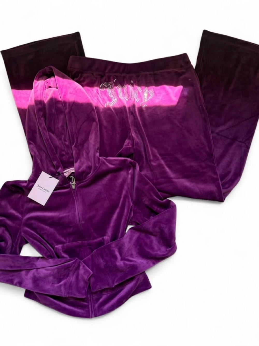 NWT Juicy Couture purple velour tracksuit - Picture 2 of 8